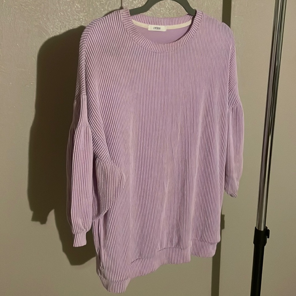 Cherish Oversized Balloon Sleeve Sweater